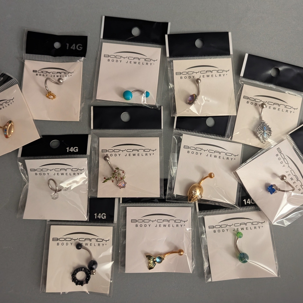 Women's Bellybutton Jewelry Set - Gold, Silver, Blue, Green